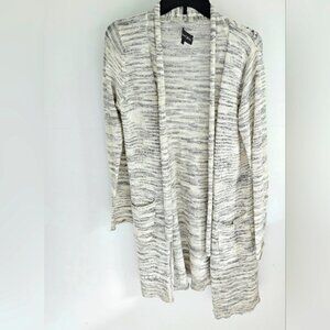 Michael Stars open long cardigan gray heather